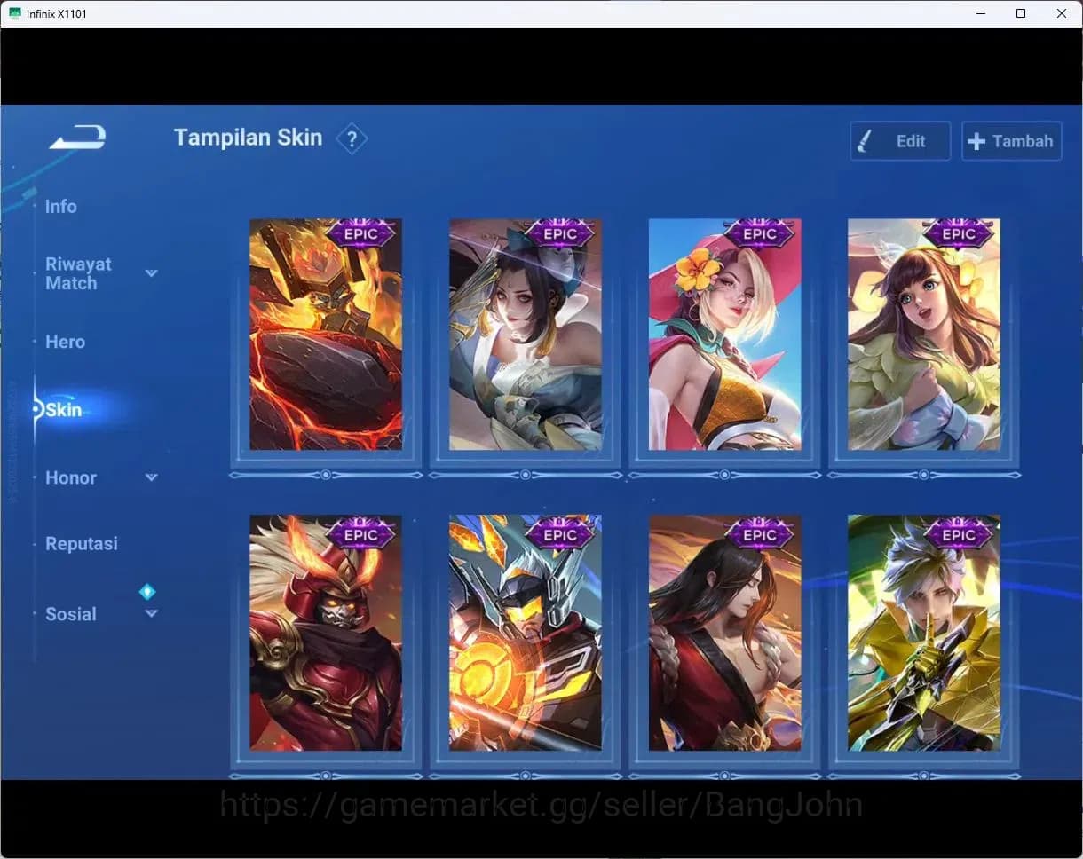 Honor of Kings Accounts Global Hero112 Skin178 |LIMBO,MILADY,BIRON|LEGEN,W image 5
