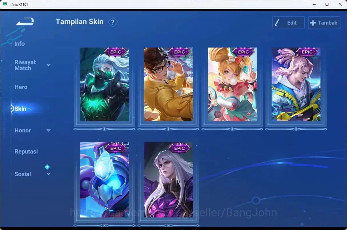 Honor of Kings Accounts Global Hero112 Skin178 |LIMBO,MILADY,BIRON|LEGEN,W image 6