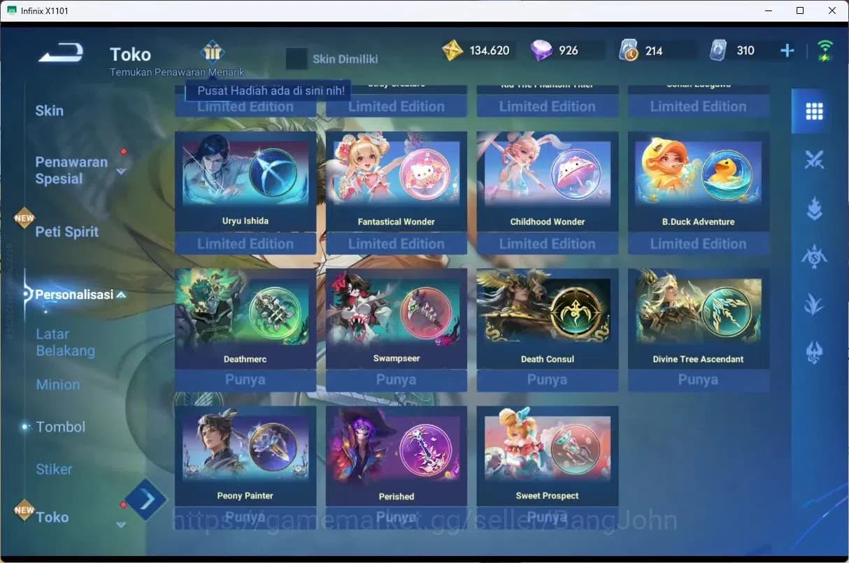 Honor of Kings Accounts Global Hero112 Skin178 |LIMBO,MILADY,BIRON|LEGEN,W image 7