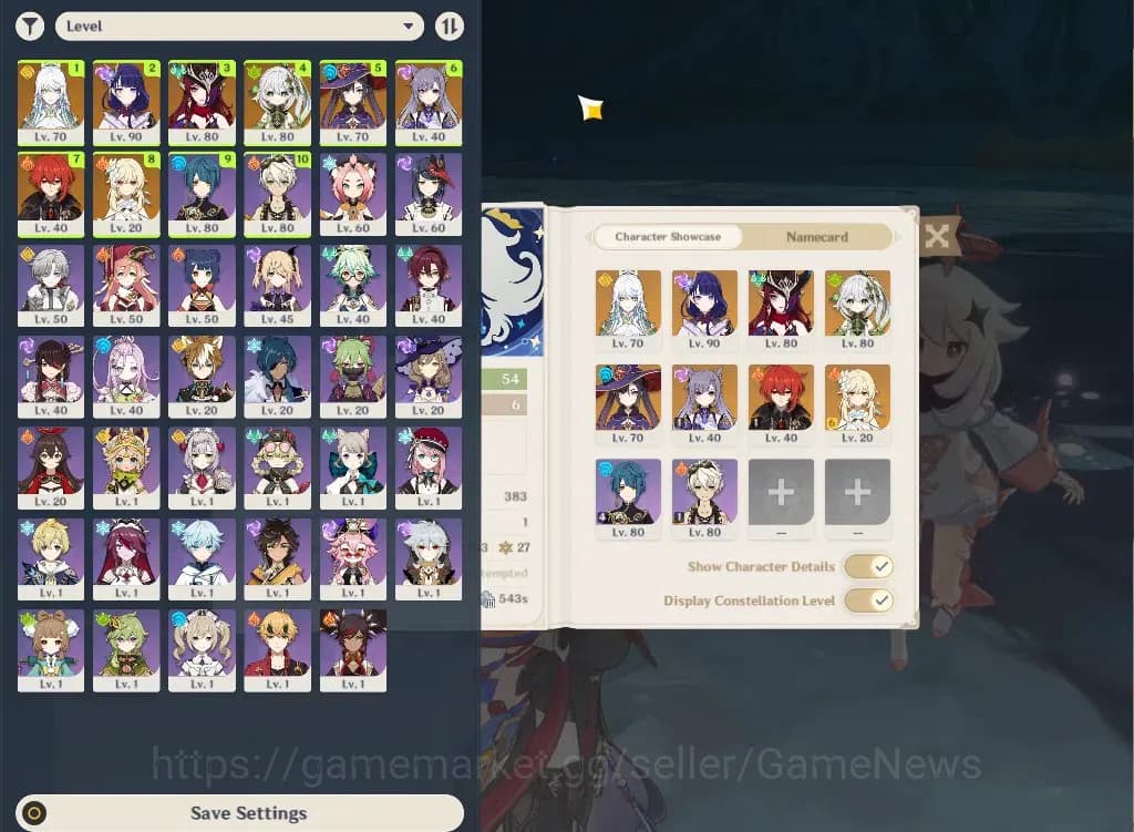 Genshin Impact Accounts ASIA|AR54|4Limited+1(*5Weapon)|Zibai,Chasca,Raiden image 2