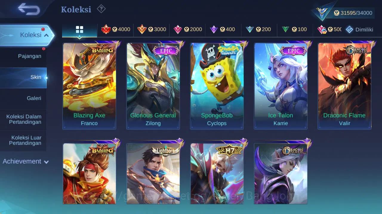 Mobile Legends: Bang Bang Accounts HERO 80+ skin 130+ prime GR, dragon ling, blazing image 10