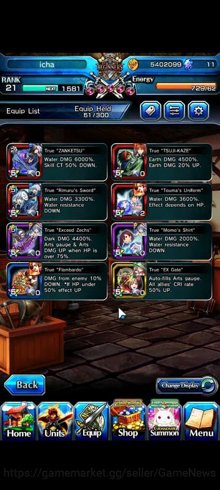 Grand Summoners Accounts Global|Rank 21|Starter|7 Ascend| MomoTW,Emiya,Kiri image 3