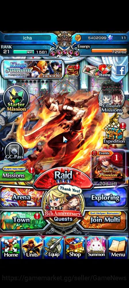 Grand Summoners Accounts Global|Rank 21|Starter|7 Ascend| MomoTW,Emiya,Kiri image 7