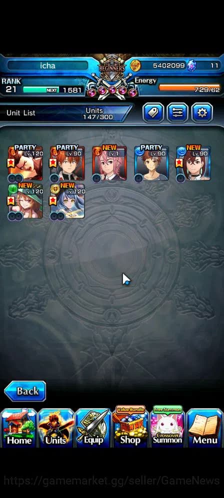 Grand Summoners Accounts Global|Rank 21|Starter|7 Ascend| MomoTW,Emiya,Kiri image 8