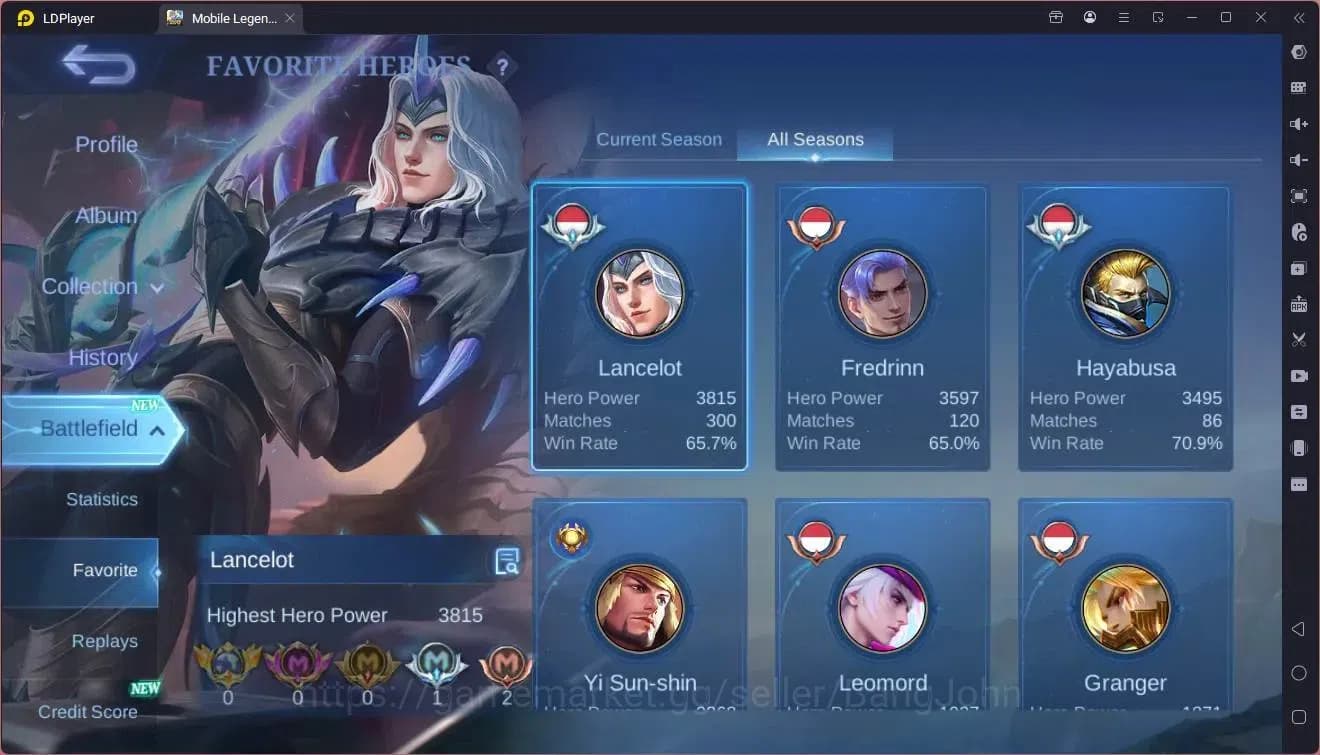 Mobile Legends: Bang Bang Accounts Global|Hero 55|Skin 85|Seasoned|Prime Granger|Naru image 15
