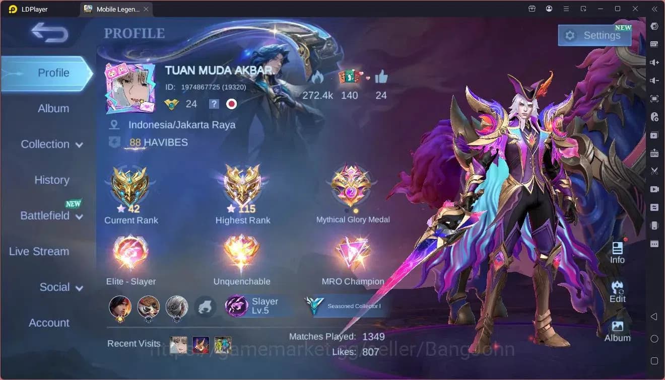 Mobile Legends: Bang Bang Accounts Global|Hero 55|Skin 85|Seasoned|Prime Granger|Naru image 17