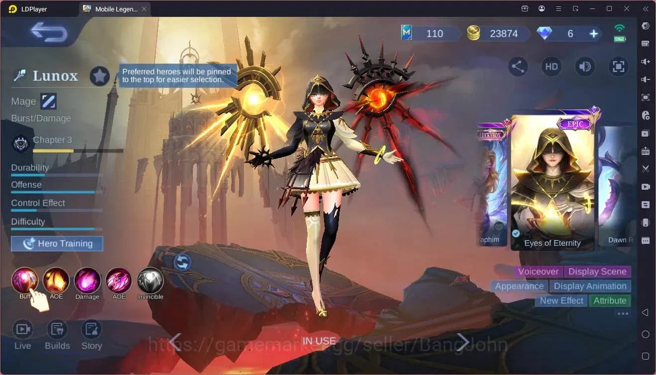 Mobile Legends: Bang Bang Accounts Global|Hero 55|Skin 85|Seasoned|Prime Granger|Naru image 2