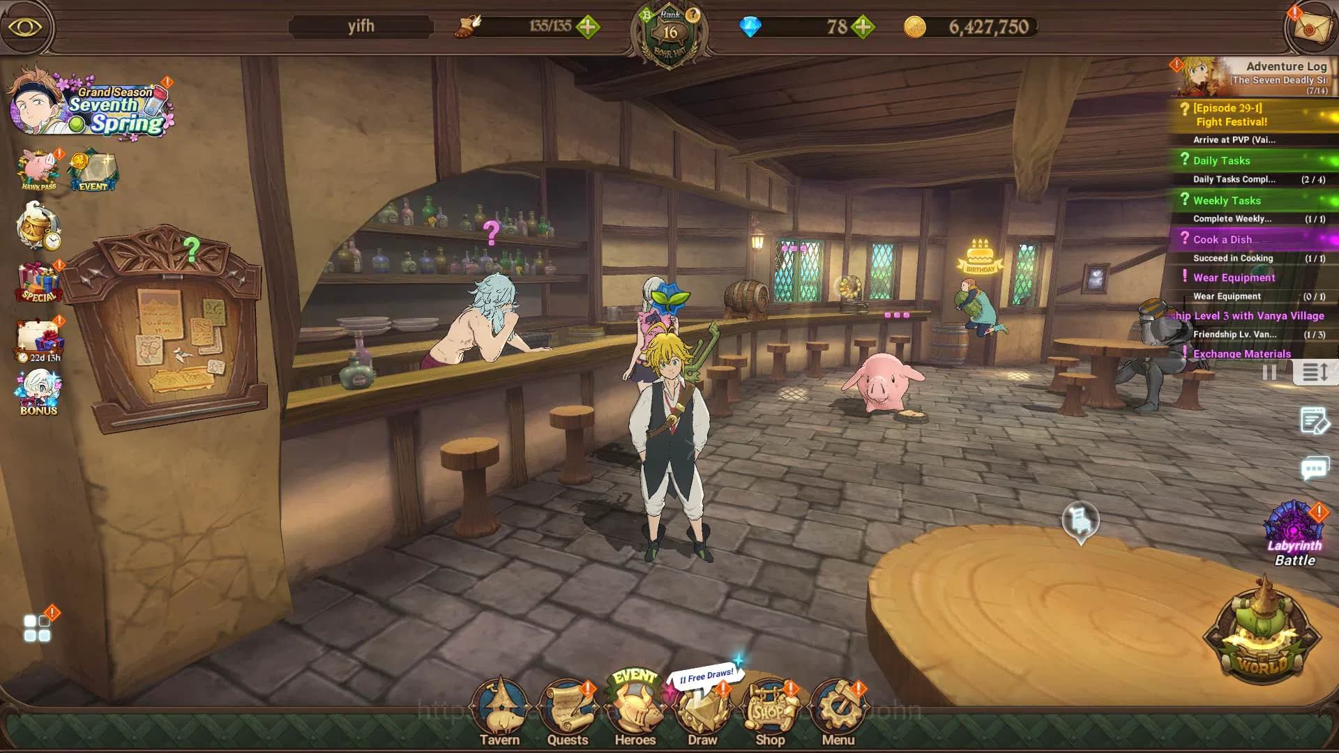 The Seven Deadly Sins: Grand Cross Accounts GLOBAL|421k CC|UR OppressorDK,Mael,Sabunak,DKMelio image 1