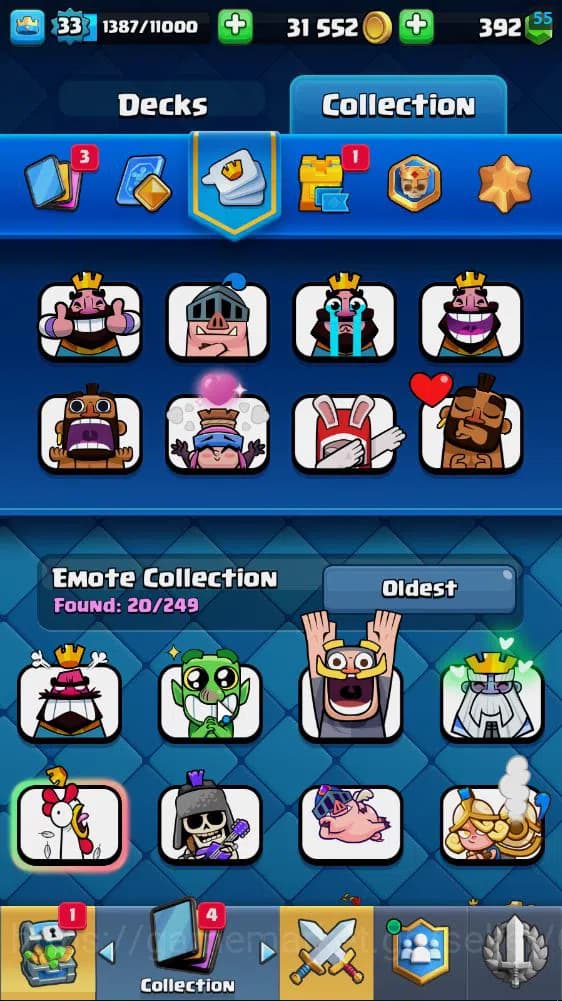 Clash Royale Accounts Lv 33|Trophy 7502|KTL 11|Limited Skin|Card 117| 1 image 15