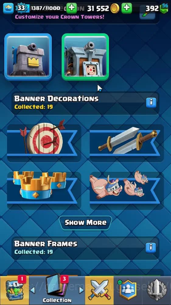Clash Royale Accounts Lv 33|Trophy 7502|KTL 11|Limited Skin|Card 117| 1 image 16