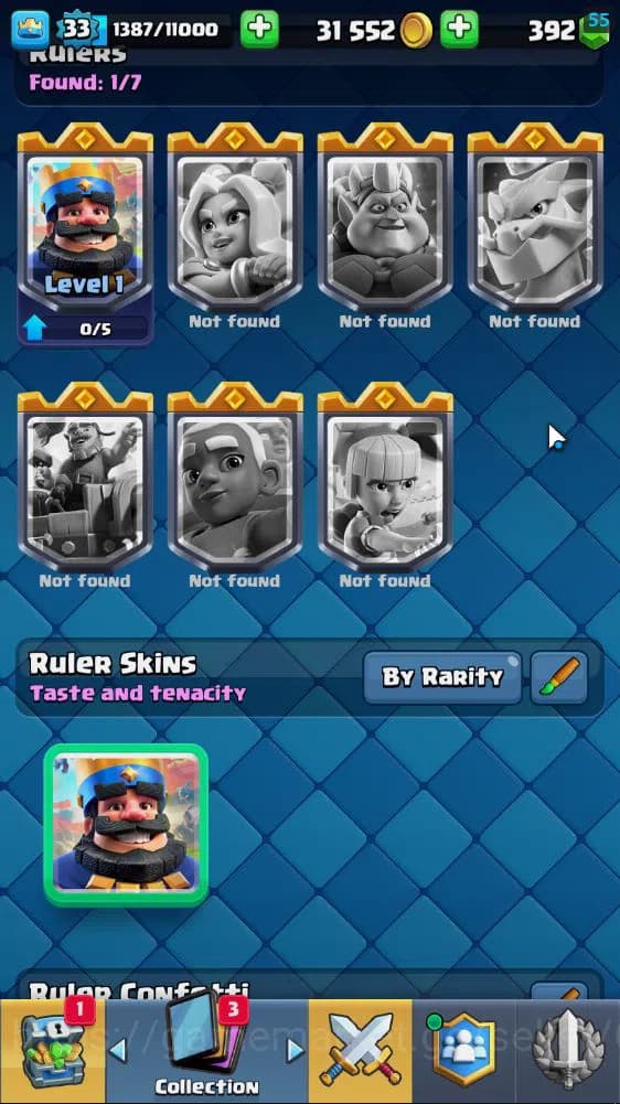 Clash Royale Accounts Lv 33|Trophy 7502|KTL 11|Limited Skin|Card 117| 1 image 19