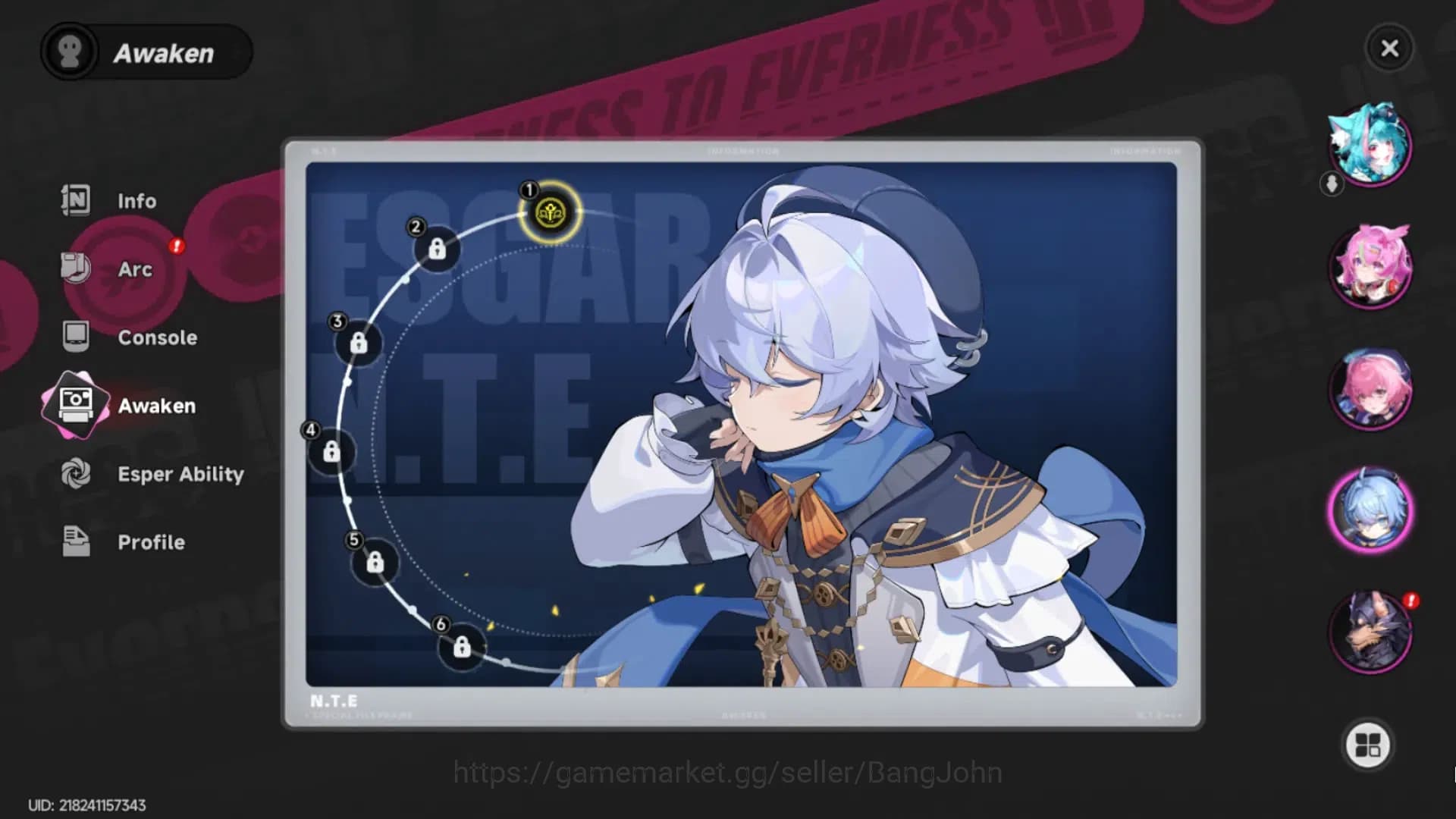 Neverness to Everness Accounts EUROPE | Starter Lv 3 | 2 SSR (Nanally,Sakiri)+ 5 image 12