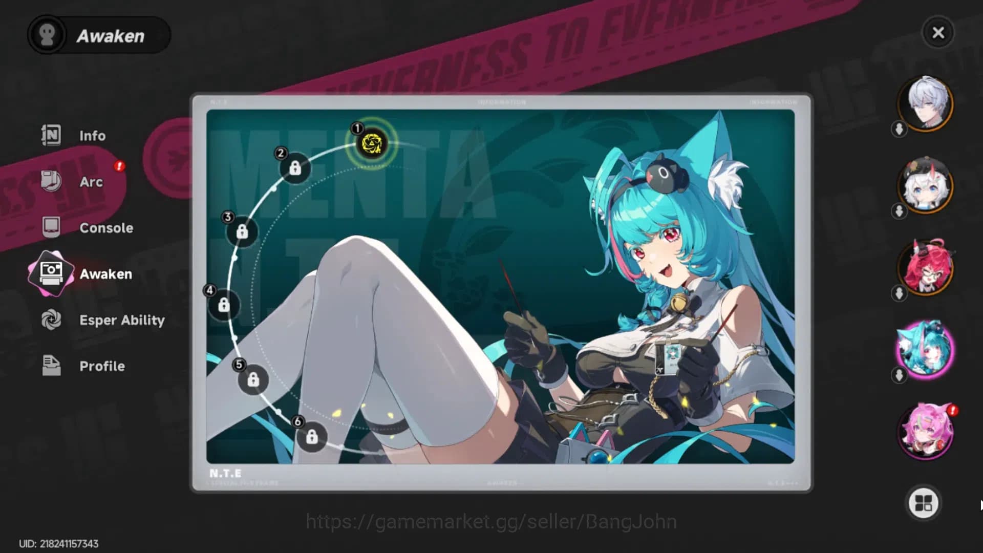 Neverness to Everness Accounts EUROPE | Starter Lv 3 | 2 SSR (Nanally,Sakiri)+ 5 image 2
