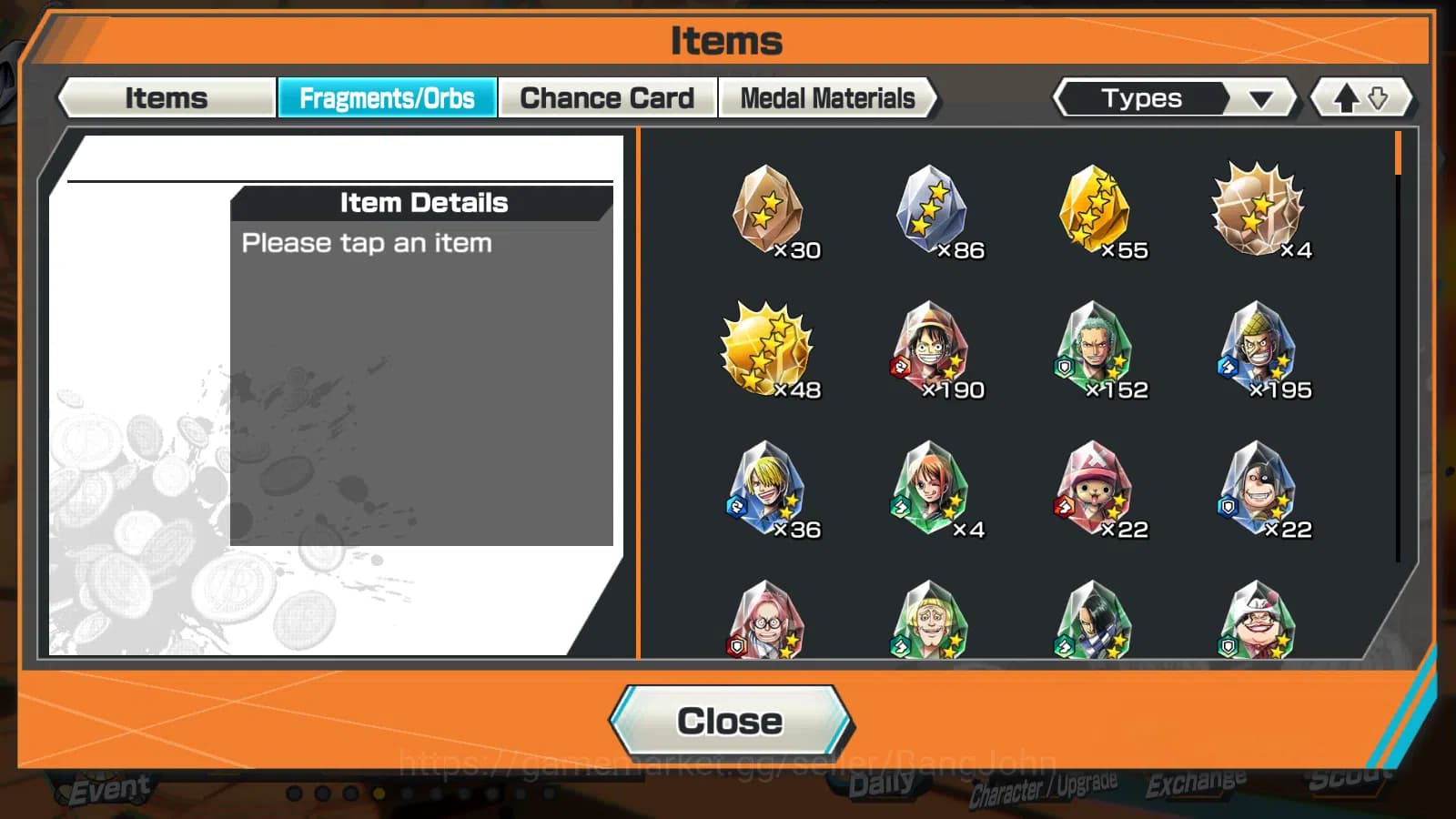 One Piece Bounty Rush Accounts GLOBAL|5 EX | The5elder Nusjuro,DD Shanks ,FR Shan image 12