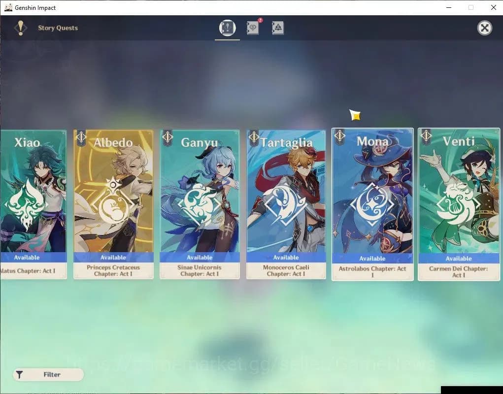Genshin Impact Accounts Asia |AR 55|4 Limited+1(*5Wep)|Furina,Neuvilette,X image 14
