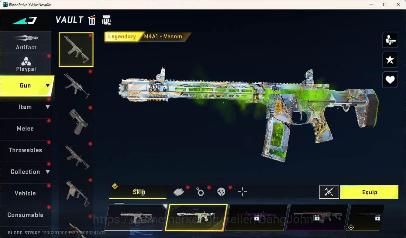 Blood Strike Accounts ASIA, eternal nova nightmare, eternal mp5, ultra v image 1