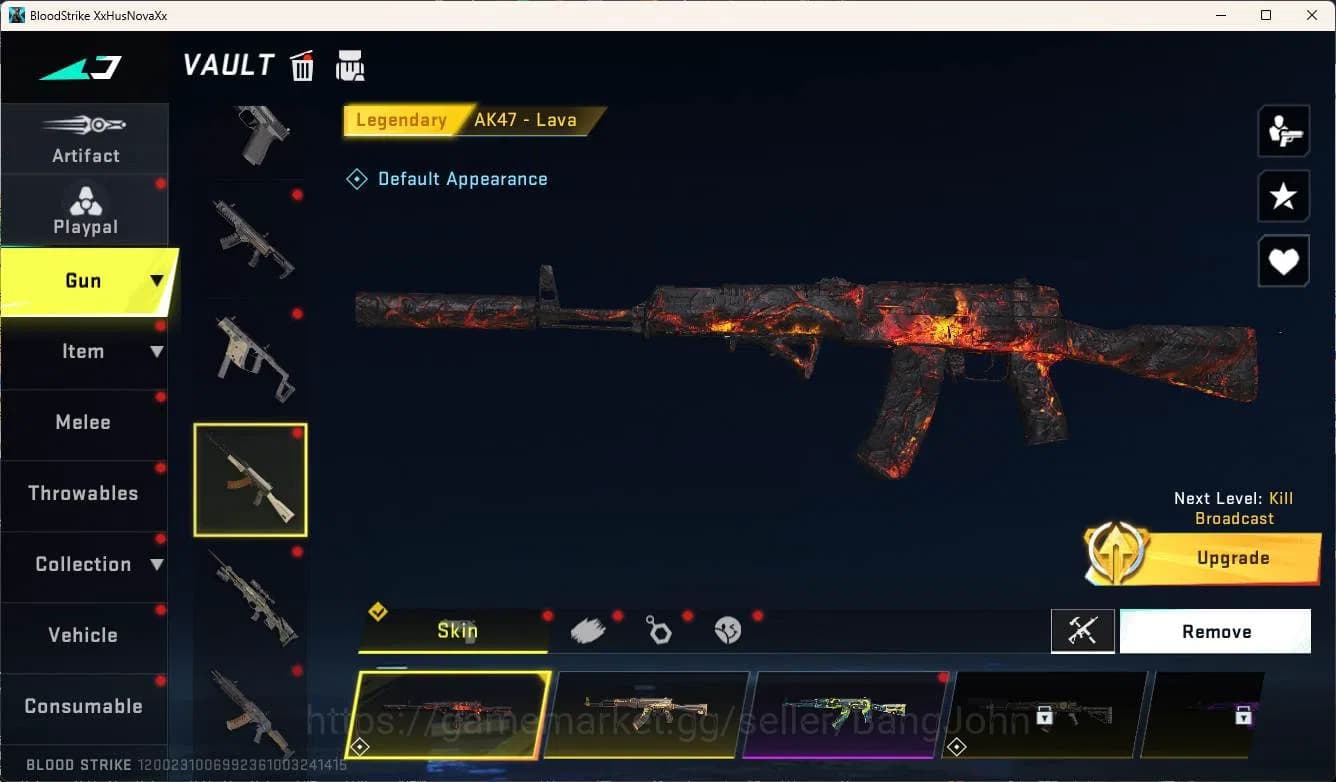 Blood Strike Accounts ASIA, eternal nova nightmare, eternal mp5, ultra v image 6