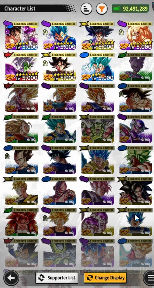 Dragon Ball Legends Accounts 92,4M Total Power|LV 148|1LR 3UL+7LL|SS Rose Ultra image 5