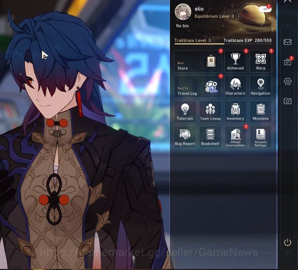 Honkai Star Rail Accounts ASIA|TL 3|Selector B5 ON+3 Golden Companion Spirit image 1