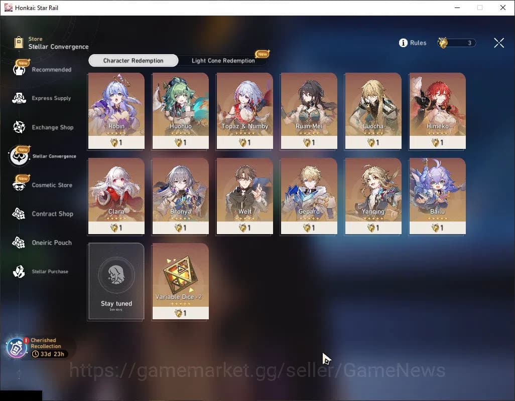 Honkai Star Rail Accounts ASIA|TL 3|Selector B5 ON+3 Golden Companion Spirit image 2