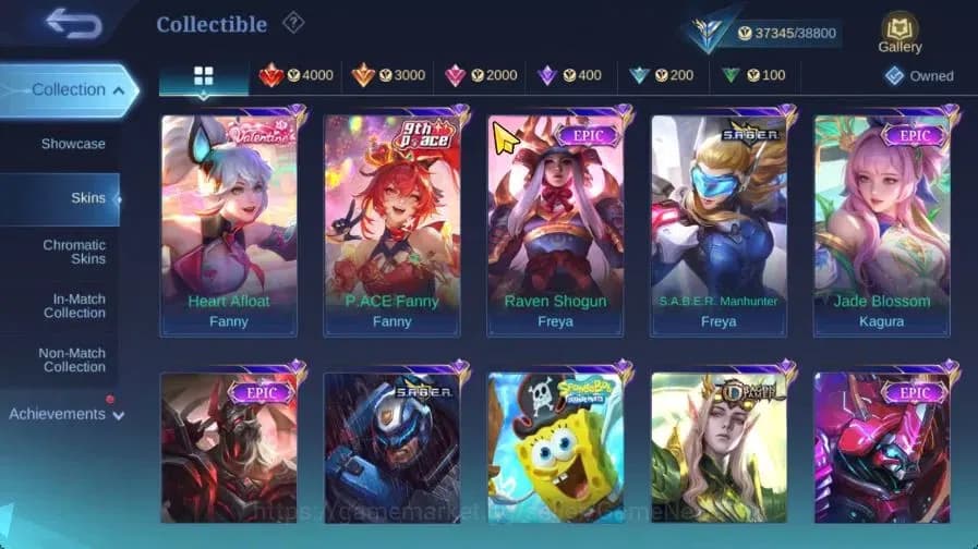 Mobile Legends: Bang Bang Accounts Hero 101|Skin 168|High Glory 55|CC Nata,LB[Granger image 8
