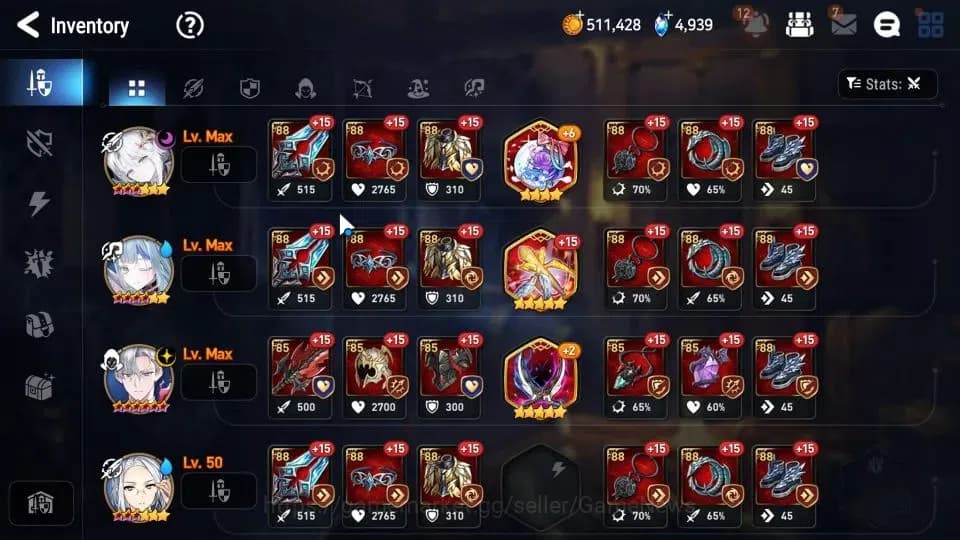 Epic Seven Accounts GLOBAL|UnVerif|6 ML (C. Lilias, Salome, B.W. Iseri image 13