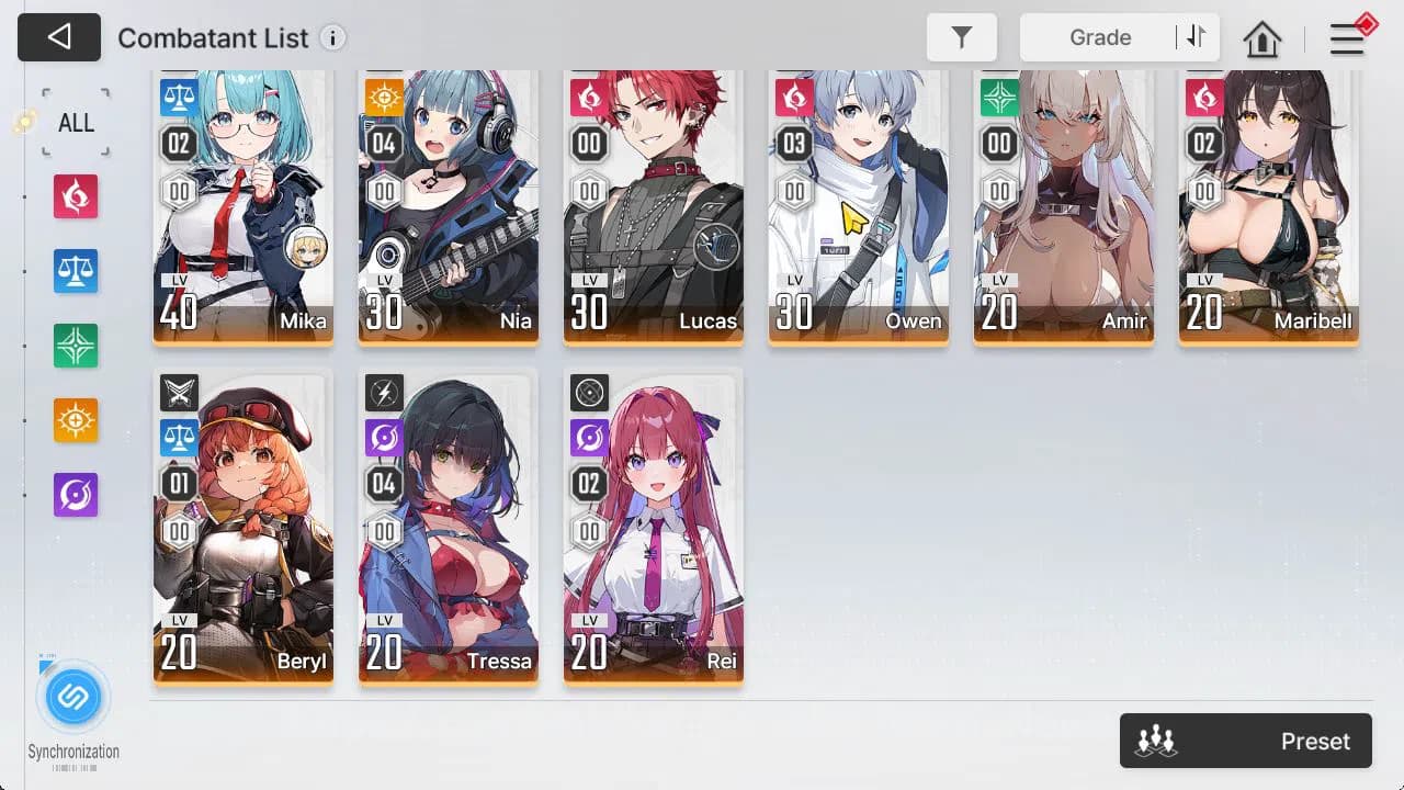 Chaos Zero Nightmare Accounts GLOBAL Lv52|5 SSR[HeidemarieM1,ChizuruM1,Veronica, image 17