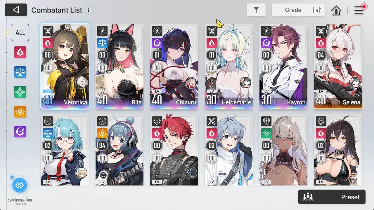 Chaos Zero Nightmare Accounts GLOBAL Lv52|5 SSR[HeidemarieM1,ChizuruM1,Veronica, image 18