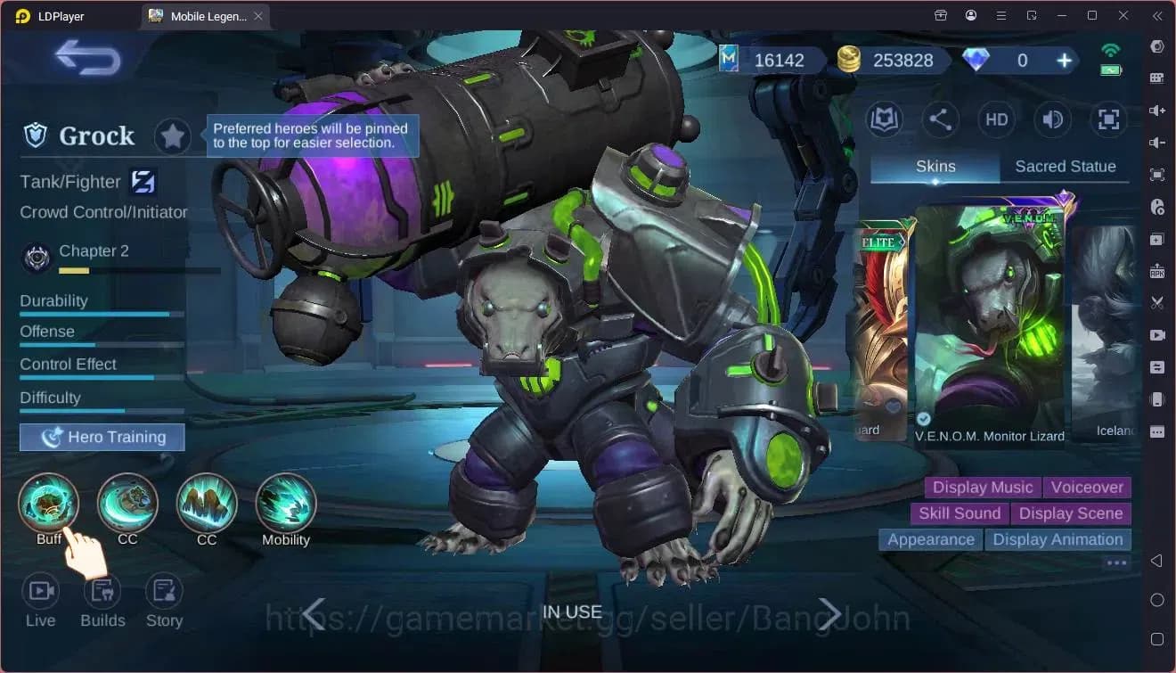 Mobile Legends: Bang Bang Accounts Global|Hero 132|Skin 225|Expert|Sparkle Fredrin|Me image 5