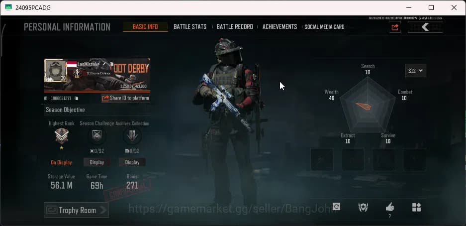 Arena Breakout Accounts Mobile | Lvl 30 | SV 56.1M | CV 51.2M | CN On 2* K image 2
