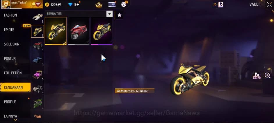 Free Fire Accounts Indonesia| M1887 Mamba GNAW |M1014 Green Flame Dra image 3