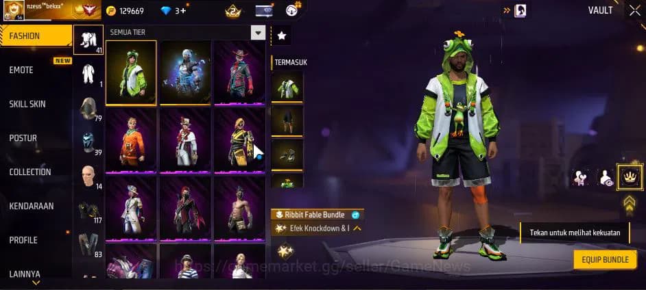 Free Fire Accounts Indonesia| M1887 Mamba GNAW |M1014 Green Flame Dra image 6