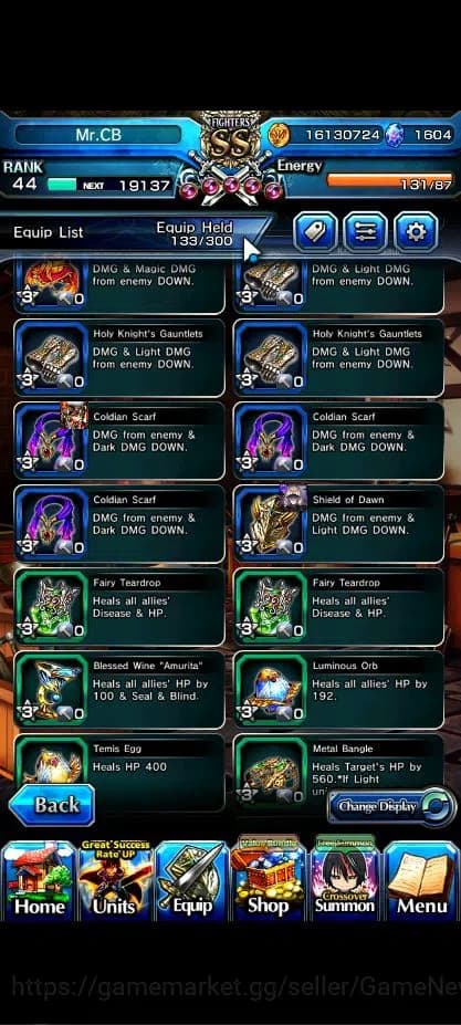 Grand Summoners Accounts Global|Rank 44|7 Asc+ 1 TW|Inumuta+TW,2x S Miyu,Ch image 18