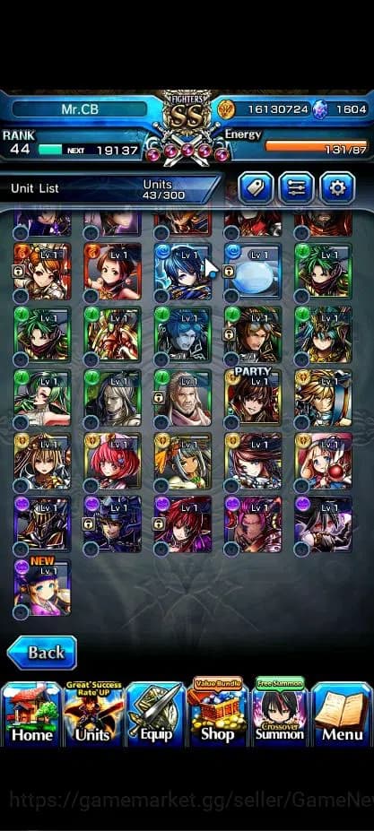 Grand Summoners Accounts Global|Rank 44|7 Asc+ 1 TW|Inumuta+TW,2x S Miyu,Ch image 7