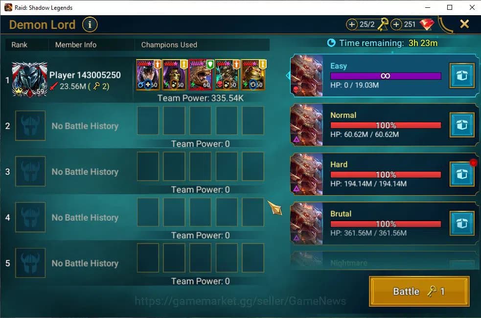 Raid: Shadow Legends Accounts Lv50 582K Power|1 Mythical (Nais)|19 Legendary (Cr image 20