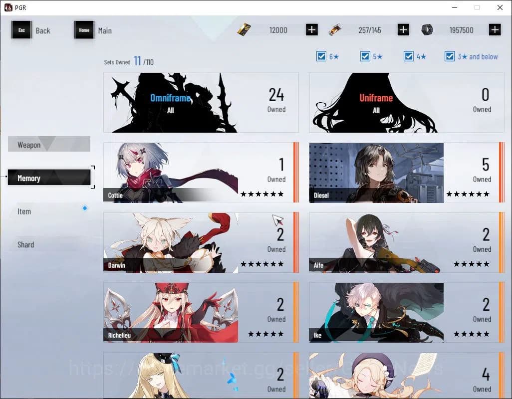 Punishing: Gray Raven Accounts EU | Lv 46 | Ready Gacha | 12K BC+2,6K YC+8,9K Blu image 8
