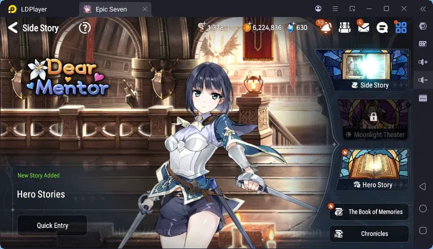 Epic Seven Accounts Global | Monarch Iseria | Fenne | Saria | Tieria | image 11