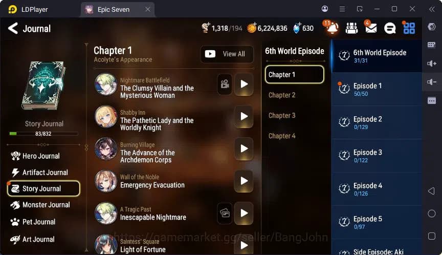 Epic Seven Accounts Global | Monarch Iseria | Fenne | Saria | Tieria | image 16
