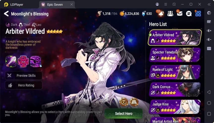 Epic Seven Accounts Global | Monarch Iseria | Fenne | Saria | Tieria | image 3