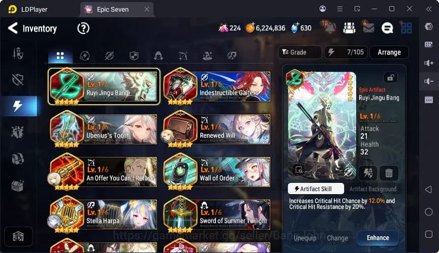 Epic Seven Accounts Global | Monarch Iseria | Fenne | Saria | Tieria | image 9