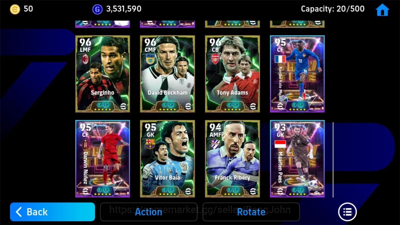 eFootball Accounts ANDROID|PW 3184|Pepe epic,Rooney epic,platini tsub image 2