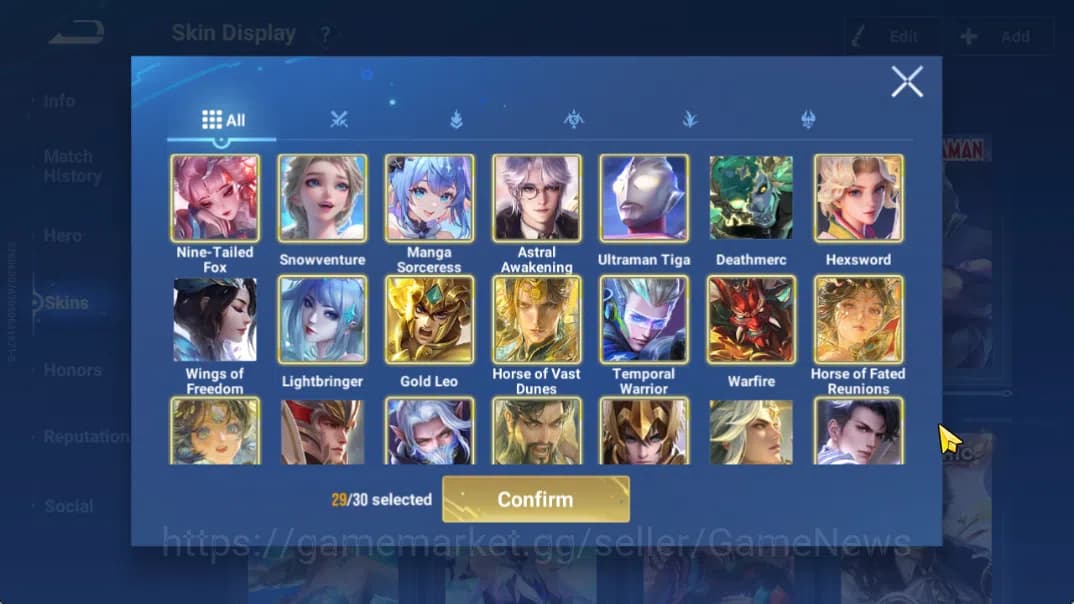 Honor of Kings Accounts Hero112 Skin311|Seiya(Mozi,Darma,HouYi),Ultraman,F image 14