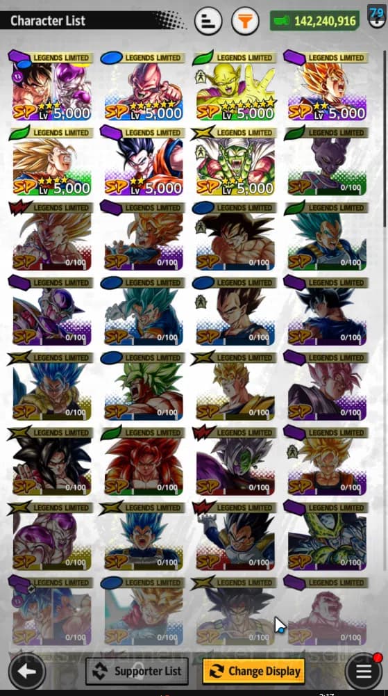 Dragon Ball Legends Accounts 142,2M Total Power|LV 148| 2UL+7LL|SS Goku(Red),Ul image 4