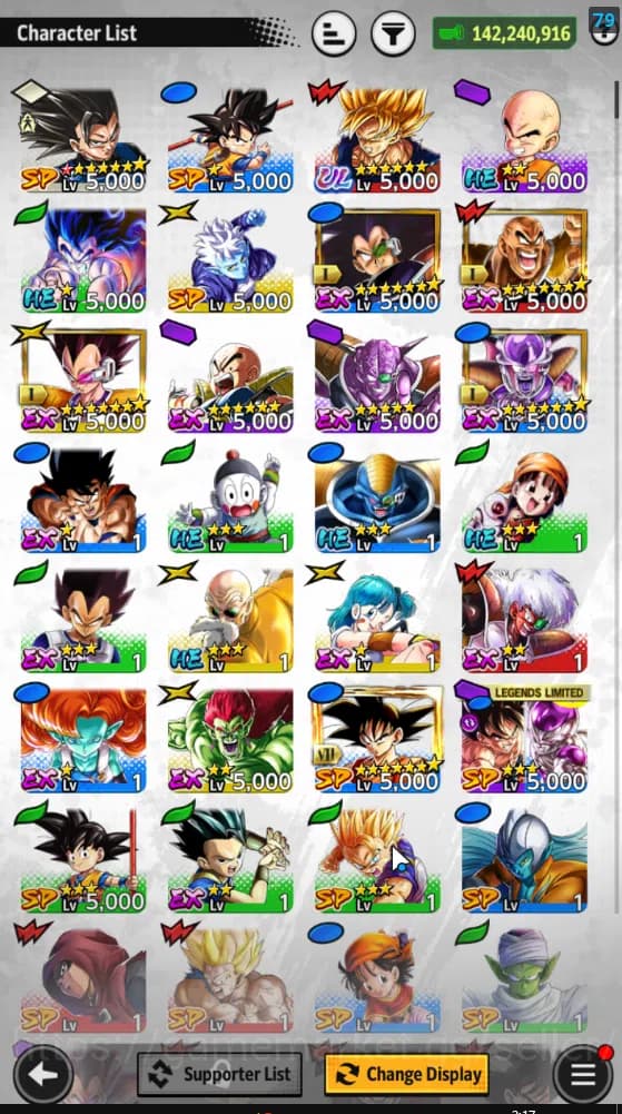 Dragon Ball Legends Accounts 142,2M Total Power|LV 148| 2UL+7LL|SS Goku(Red),Ul image 5