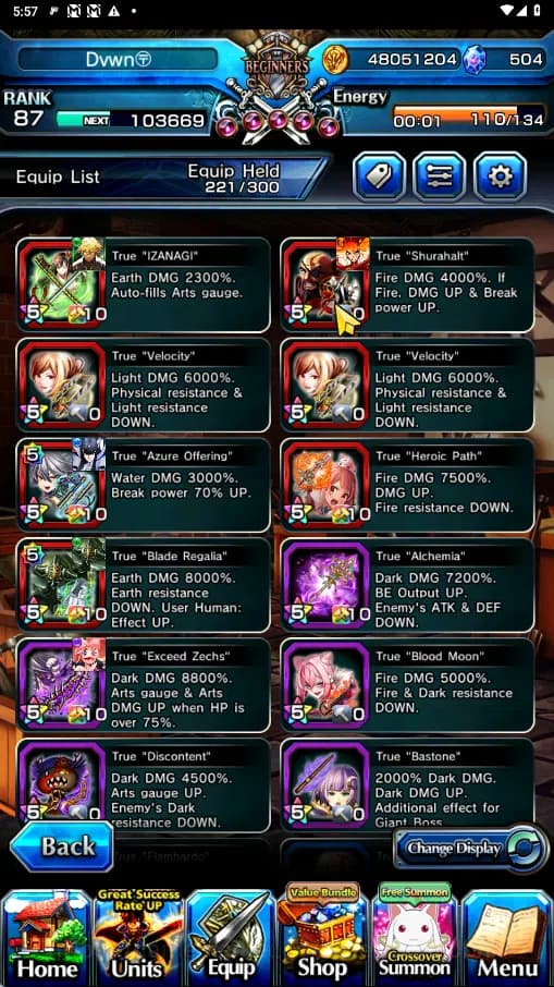 Grand Summoners Accounts GLOBAL | Ascend 14 | Houka TW, Mako TW, Fen,Summer image 10