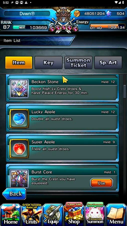 Grand Summoners Accounts GLOBAL | Ascend 14 | Houka TW, Mako TW, Fen,Summer image 2