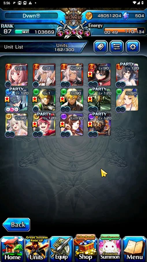 Grand Summoners Accounts GLOBAL | Ascend 14 | Houka TW, Mako TW, Fen,Summer image 4