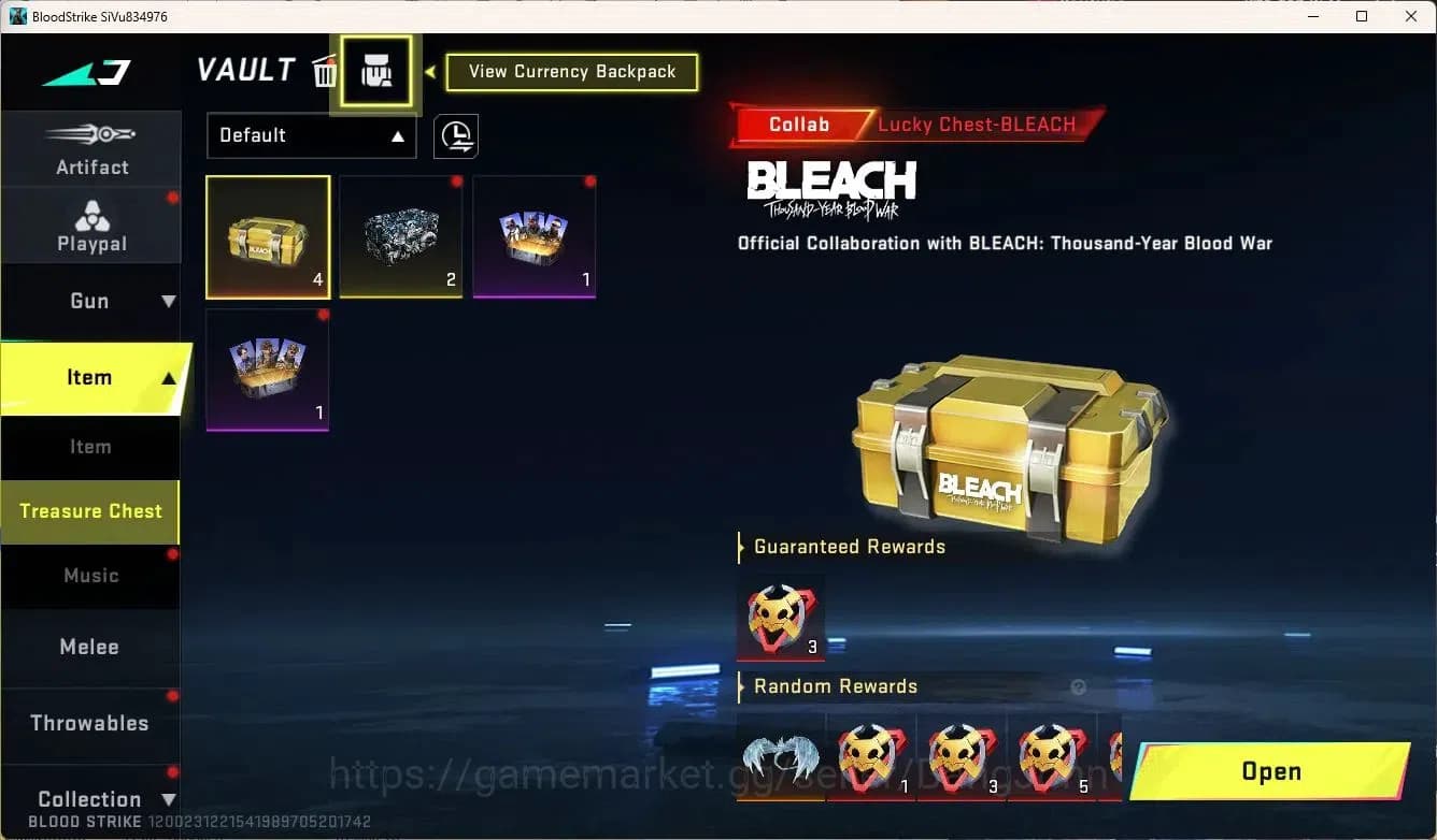 Blood Strike Accounts ASIA | 1 BLEACH Melee | 4 BLEACH Chests | Ultra QB image 7
