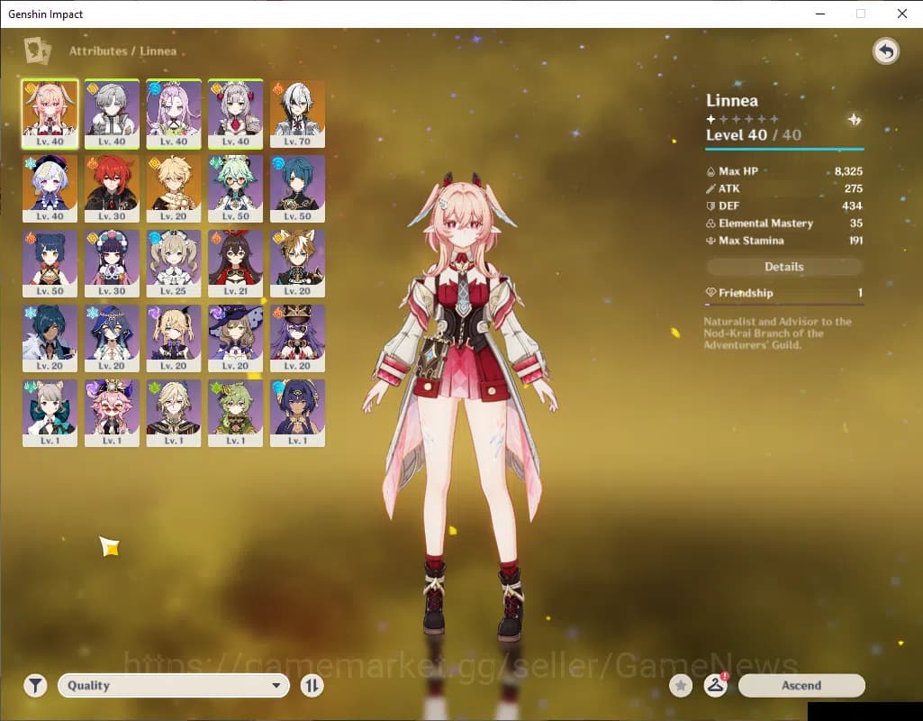 Genshin Impact Accounts ASIA|AR 35|2 Limited+20(4Character)|Arlecchino,Lin image 13