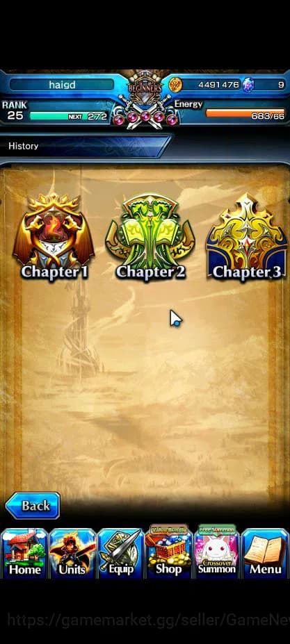 Grand Summoners Accounts Global|Rank 25|1 Sp.Art|5 Ascend|Shirou Emiya,Kens image 3